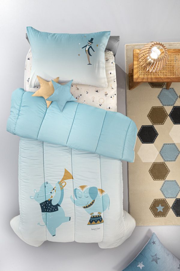 Κουβερλί Enjoy Sky 160x220 της Saint Clair (100% Pol.- Microfiber)