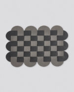 Δίχρωμο Πλεκτό Σουπλά από Δερματίνη Lorum Des.1 One Size (29x41cm) Ανθρακί της Pennie - Image 2