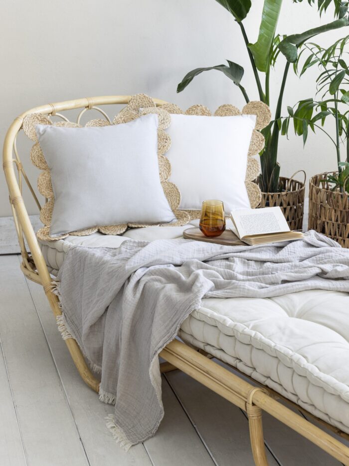 Διακοσμητικό Μαξιλάρι 45x45 - Sage Gray της Nima Home 65% Jute - 35% Cotton Μαξιλάρι 45x45 - Image 8