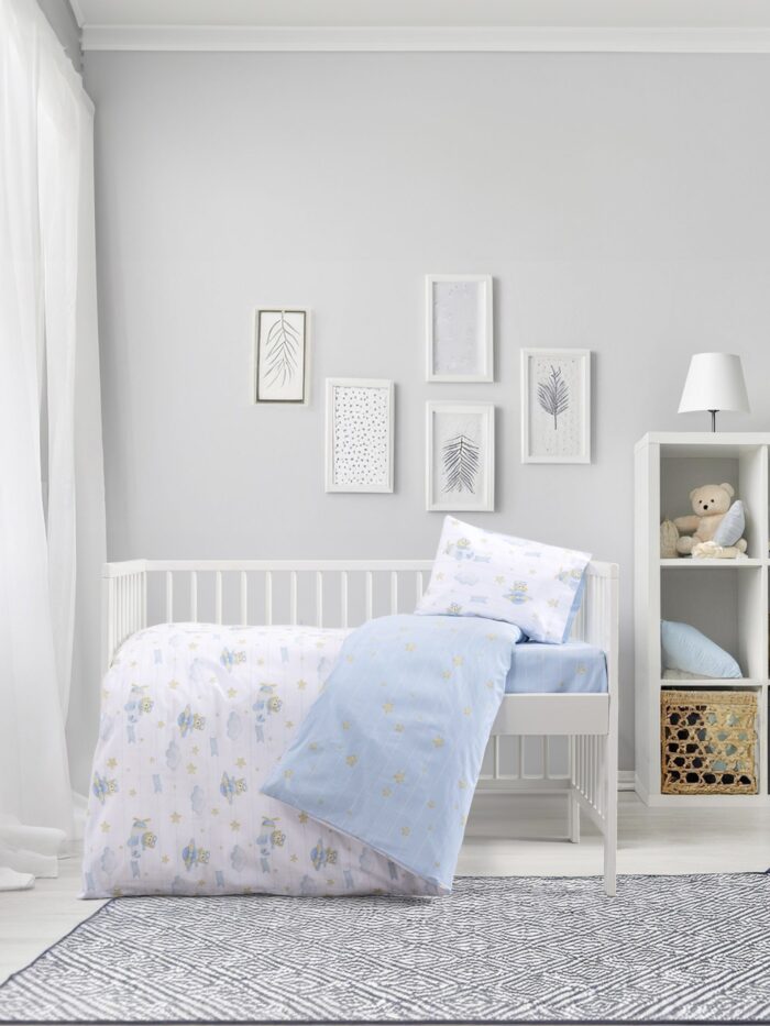 Σετ Σεντόνια Κούνιας - Beary της Kocoon Bebe 100% Cotton, 144 T.C. Κούνιας (2 x 120x160 + 1 Μαξιλαροθήκη 30x40) - Image 14