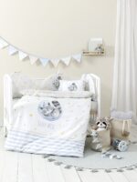 Κουβερλί Κούνιας - Sleepy Racoon της Nima Bebe 100% Cotton, 144 T.C. Κούνιας 100x140 - Image 3