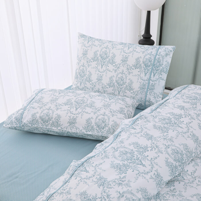 Chantal (Aqua)  (ΣΕΤ ΣΕΝΤΟΝΙΑ Υ/Δ 245x270+2 ΜΑΞ/ΘΗΚΕΣ 52x75) 210TC 210 ΤC,100% Combed Cotton/Percale ΣΕΤ ΣΕΝΤΟΝΙΑ Υ/Δ 245×270+2 ΜΑΞ/ΘΗΚΕΣ 52×75 Liolios Home - Image 3