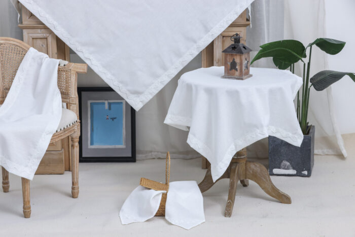 Adel (Ivory) Table linen 100% Polylinen ΣΕΤ 3 ΤΕΜ Liolios Home - Image 4
