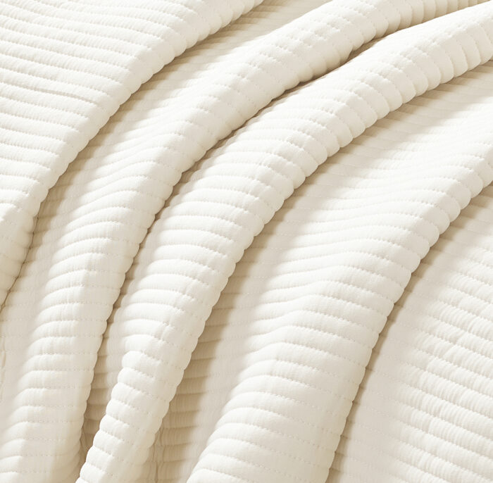 Κουβερλί/Κουβερτόριο ARMONY (Cream) Bedspread 100% prewashed & καπιτονέ κέντημα / ruffle 220x240 Liolios Home - Image 5