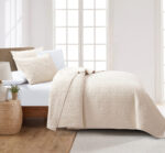 Κουβερλί/Κουβερτόριο Fiona (Beige) Bedspread 100% prewashed & Kαπιτονέ Kέντημα Bedspread 220x240 + Mαξ/θήκες 50x70/2τεμ Liolios Home - Image 2