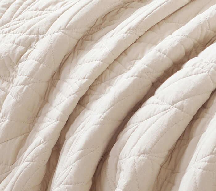 Κουβερλί/Κουβερτόριο Fiona (Beige) Bedspread 100% prewashed & Kαπιτονέ Kέντημα Bedspread 260x240 + Mαξ/θήκες 50x70/2τεμ Liolios Home - Image 4