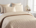 Gisele (Beige) Σετ Κουβερλί 100% tencel & καπιτονέ κέντημα 250x240 + Mαξ/θήκες 50x70/2τεμ Liolios Home - Image 4