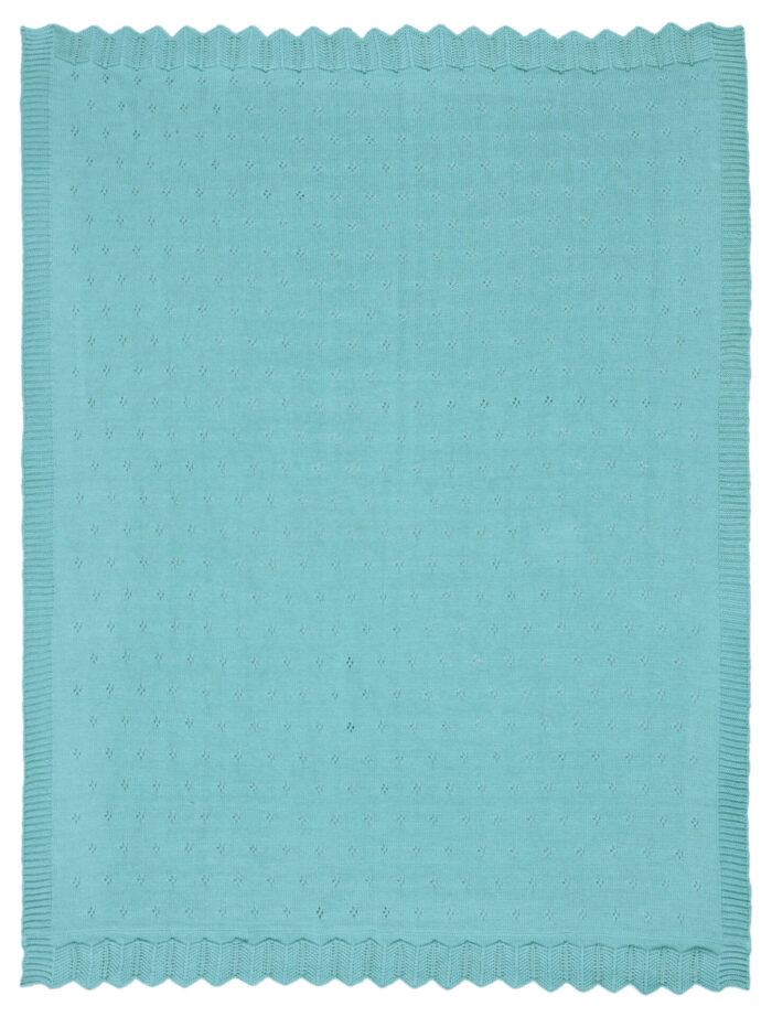 Bunny/Toy (Aqua) 80x100 Βρεφική κουβέρτα με σετ αρκουδάκι 100% cotton knitted 80x100 Liolios Home - Image 3