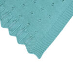 Bunny/Toy (Aqua) 80x100 Βρεφική κουβέρτα με σετ αρκουδάκι 100% cotton knitted 80x100 Liolios Home - Image 5