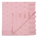 Bunny/Toy (Pink) 80x100 Βρεφική κουβέρτα με σετ αρκουδάκι 100% cotton knitted 80x100 Liolios Home - Image 4