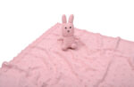 Bunny/Toy (Pink) 80x100 Βρεφική κουβέρτα με σετ αρκουδάκι 100% cotton knitted 80x100 Liolios Home - Image 3