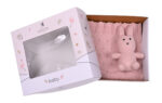Bunny/Toy (Pink) 80x100 Βρεφική κουβέρτα με σετ αρκουδάκι 100% cotton knitted 80x100 Liolios Home - Image 5