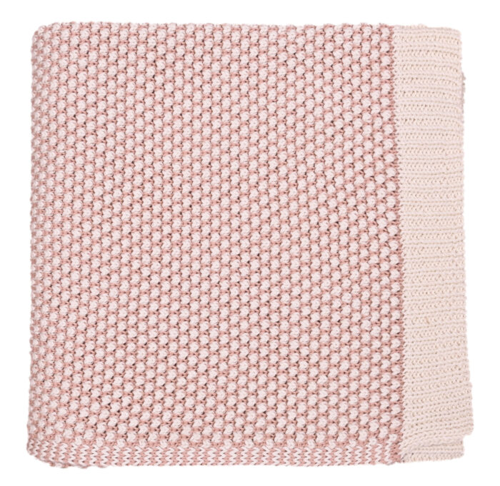 Βρεφική κουβέρτα Rattle (Pink combo) 80x100 Baby/Blanket 100% cotton knitted 80x100 Liolios Home - Image 4