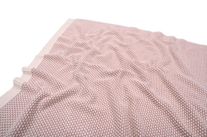 Βρεφική κουβέρτα Rattle (Pink combo) 80x100 Baby/Blanket 100% cotton knitted 80x100 Liolios Home - Image 3