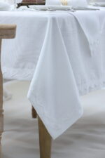 Adel (Ivory) Τραπεζομάντηλο 100% Polylinen Τραπ/λό 160x260+Πετσέτες 40x40/12τεμ. Liolios Home - Image 3