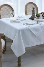 Adel (Ivory) Τραπεζομάντηλο 100% Polylinen Τραπ/λό 160x260+Πετσέτες 40x40/12τεμ. Liolios Home - Image 5
