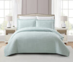 Mabelle (Aqua) Κουβερλί 100% cationic/melange & καπιτονέ κέντημα 260x240 Liolios Home - Image 2