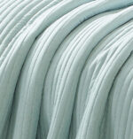 Mabelle (Aqua) Μαξιλαροθήκες 100% cationic/melange & καπιτονέ κέντημα Μαξ/θήκες 50x70/2τεμ Liolios Home - Image 4