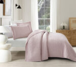 Mabelle (Dusty Rose) Μαξιλαροθήκες 100% cationic/melange & καπιτονέ κέντημα Μαξ/θήκες 50x70/2τεμ Liolios Home