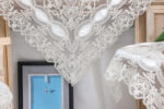 PLS-TB1157 (Ivory) Table linen Χειροποίητο κέντημα σε τούλι 40x150 Liolios Home - Image 2