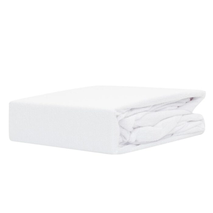 Επίστρωμα Αδιάβροχο 140 x 200 cm + 40 cm  Επάνω όψη: 100% Βαμβάκι Πίσω όψη: 100% Πολυέστερ Λευκό BOREA - Image 2