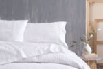 SATIN STRIPES - ΣΕΝΤΟΝΙ ΛΕΥΚΟ 2X(50X70) ΦΑΚΕΛΟΣ 2X(50X70) ΦΑΚΕΛΟΣ 40:60 CVC Rythmos - Image 2