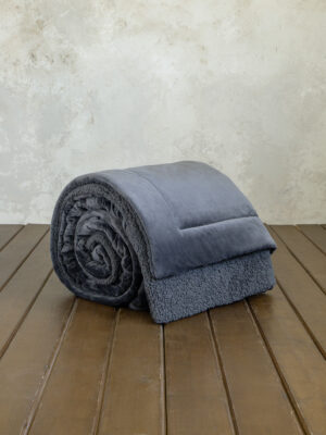 Κουβέρτα/Πάπλωμα Γίγας 240x260 - Nuan Dark Gray της Nima Home 100% Polyester Γίγας 240x260 - Image 14