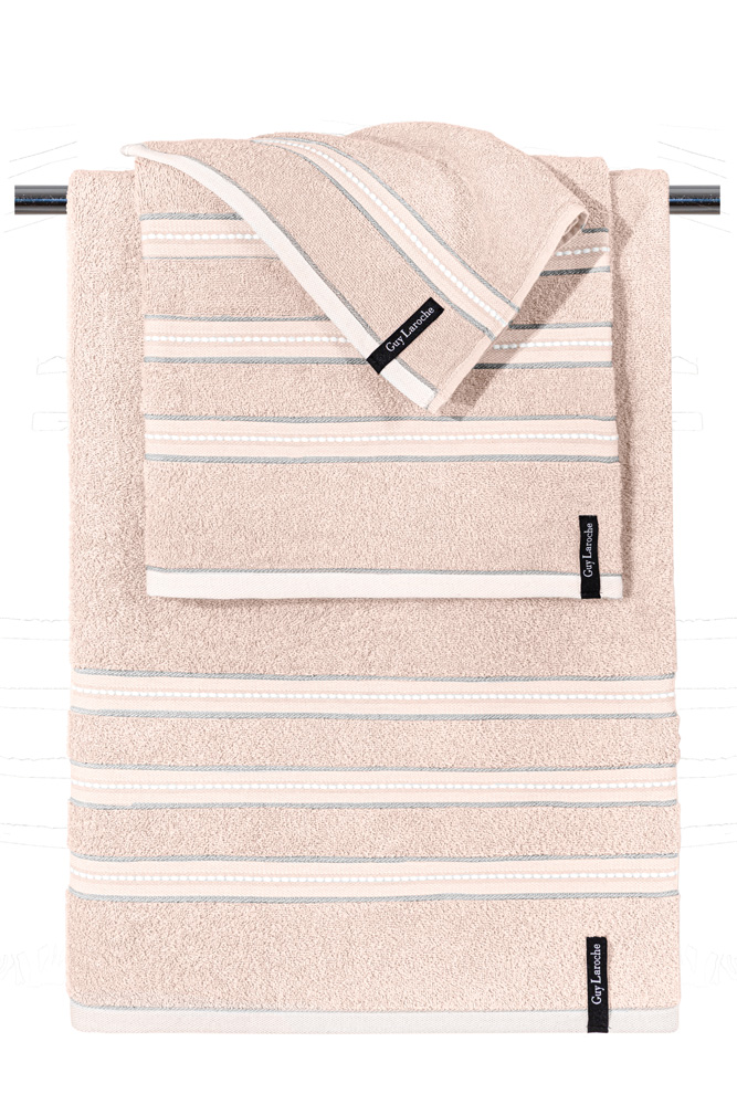 1122092224037.jpg Σετ 3τμχ Πετσέτες Trio Pink της Guy Laroche (100% Cotton) - Image 1