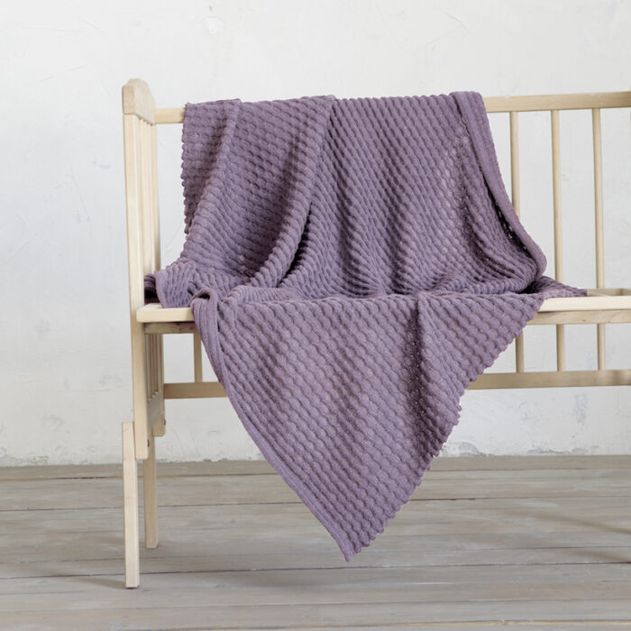 Κουβέρτα 80x110 - Ribbon Lilac της Nima Bebe 50% Merino Wool - 50% Dralon Λίκνου 80x110 - Image 1