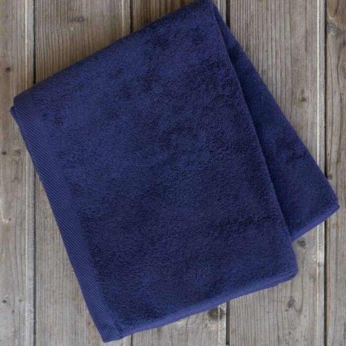 Πετσέτα 80x180 Πισίνας Plaza - Navy - VAT Dyed 460gsm - 100% Βαμβάκι της Nima Hotelling 100% Cotton, 460 gsm, VAT dyed Πισίνας 80x180 - Image 3