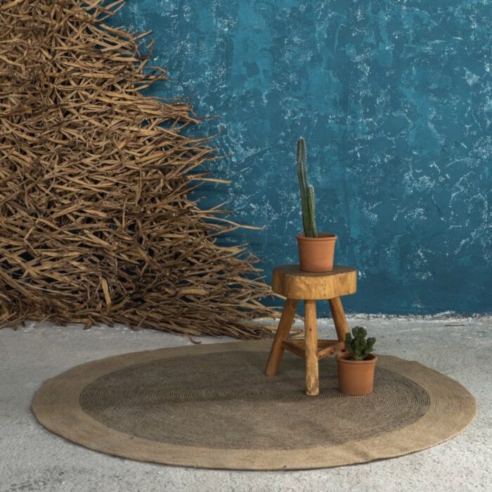 Στρογγυλό Χαλί Δ150 - Bergren Beige της Nima Home 100% Jute Στρογγυλό Χαλί 150 εκατοστών - Image 3