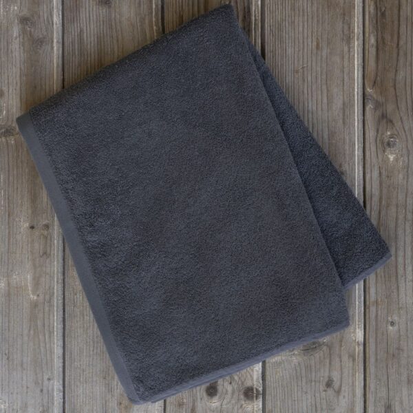 Πετσέτα 80x180 Πισίνας Plaza - Dark Gray - VAT Dyed 460gsm - 100% Βαμβάκι της Nima Hotelling 100% Cotton, 460 gsm, VAT dyed Πισίνας 80x180 - Image 2