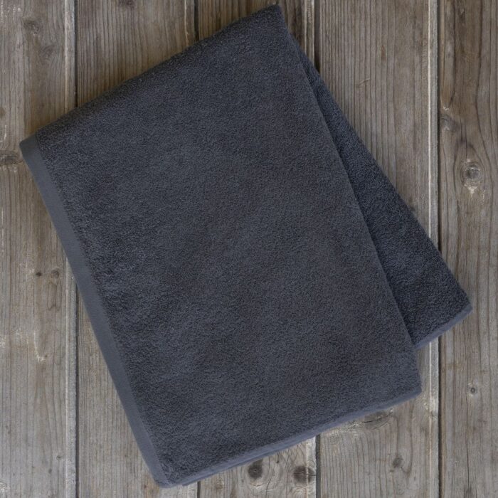 Πετσέτα 80x180 Πισίνας Plaza - Dark Gray - VAT Dyed 460gsm - 100% Βαμβάκι της Nima Hotelling 100% Cotton, 460 gsm, VAT dyed Πισίνας 80x180 - Image 2