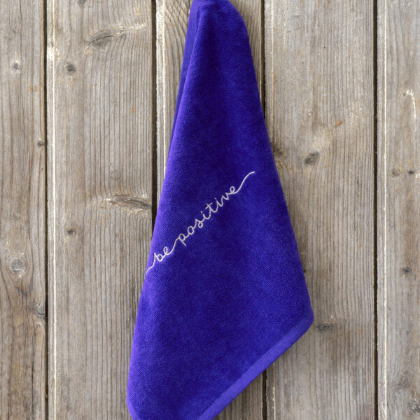 Λαβέτα 40x40 - Be Positive Blue της NIMA Home 100% Cotton Λαβέτα 40x40 - Image 3