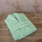 Μπουρνούζι Asana - Extra/Extra Large - Aquamarine της NIMA Extra/Extra Large 100% Terry Cotton, 450 gsm - Image 3