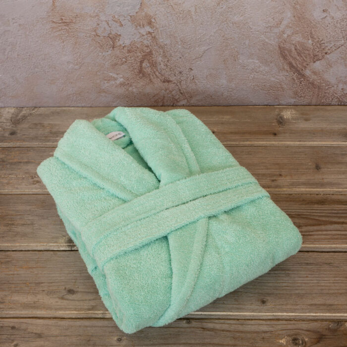 Μπουρνούζι Asana - Extra/Extra Large - Aquamarine της NIMA Extra/Extra Large 100% Terry Cotton, 450 gsm - Image 3