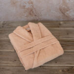 Μπουρνούζι Asana - Small - Light Salmon της NIMA Small 100% Terry Cotton, 450 gsm - Image 2