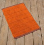 Πατάκι Μπάνιου 50x80 Agua - Deep Orange της Nima Home 100% Cotton Πατάκι 50x80 - Image 2