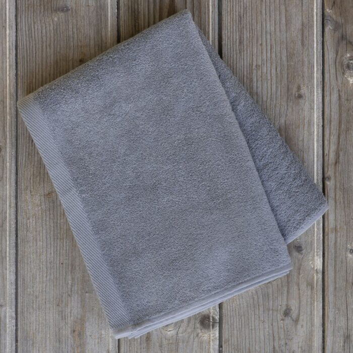 Πετσέτα 80x180 Πισίνας Plaza - Medium Gray - VAT Dyed 460gsm - 100% Βαμβάκι της Nima Hotelling 100% Cotton, 460 gsm, VAT dyed Πισίνας 80x180 - Image 3