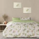 Κουβερλί Υπέρδιπλο - Flor Beige της Kocoon Home 100% Cotton, 144 T.C. Υπέρδιπλο 220x245 - Image 3