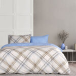 Κουβερλί Μονό - Cube Beige της Kocoon Home 50% Cotton - 50% Polyester, 144 T.C. Μονό 160x240 - Image 3