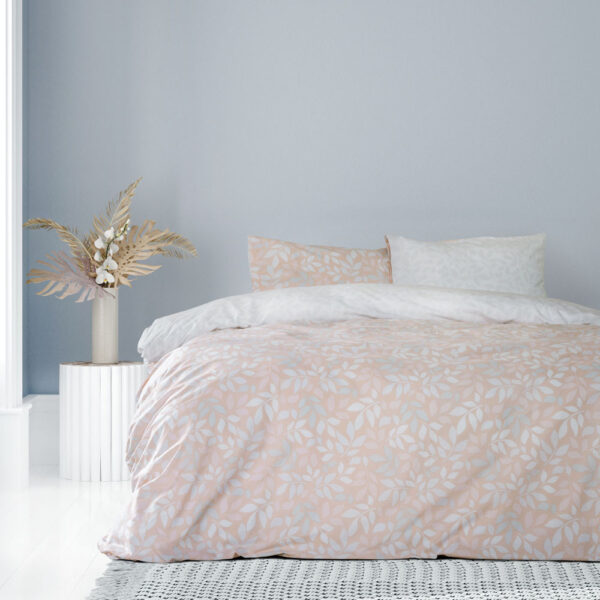 Κουβερλί Υπέρδιπλο - Arbor Pink της Kocoon Home 50% Cotton - 50% Polyester, 144 T.C. Υπέρδιπλο 220x240 - Image 3