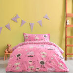 Σετ Παπλωματοθήκη Μονή - Robo Love της Kocoon Kids 100% Cotton, 144 T.C. Μονή (1 x 165x245 + 1 Μαξιλαροθήκη 52x72) - Image 2