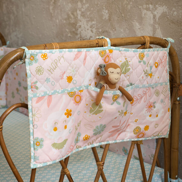 Βρεφική θήκη οργάνωσης 60x30 - Happy Monkey της Nima Bebe 100% Cotton, 144 T.C. Θήκη οργάνωσης 60x30 - Image 2