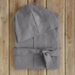 Μπουρνούζι Comfort - Small - Dark Gray της Nima Home 100% Microfiber Small - Image 3