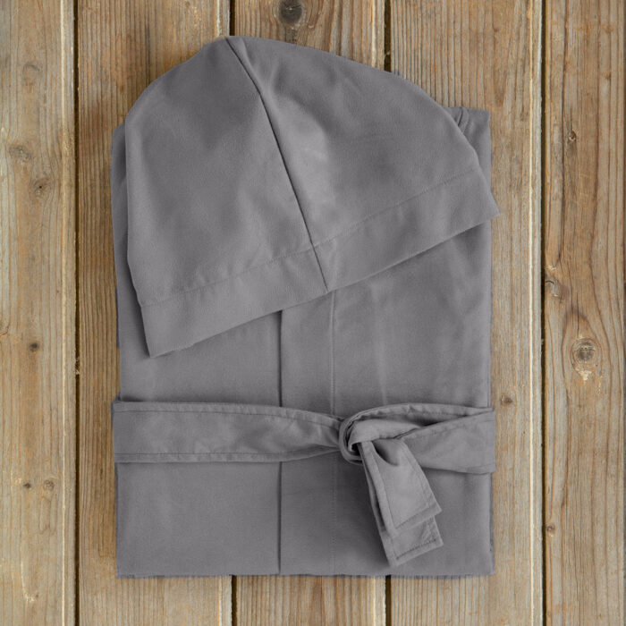 Μπουρνούζι Comfort - Small - Dark Gray της Nima Home 100% Microfiber Small - Image 3