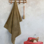 Πετσέτα 90x145 Feel Fresh - Gold Brown της Nima Home 100% Zero Twist Cotton, 500 gsm Μπάνιου 90x145 - Image 3