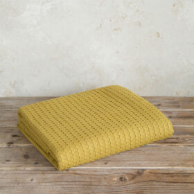 Κουβέρτα Μονή 160x240 Habit - Gold Brown της Nima Home 100% Egyptian Cotton Μονή 160x240 - Image 2