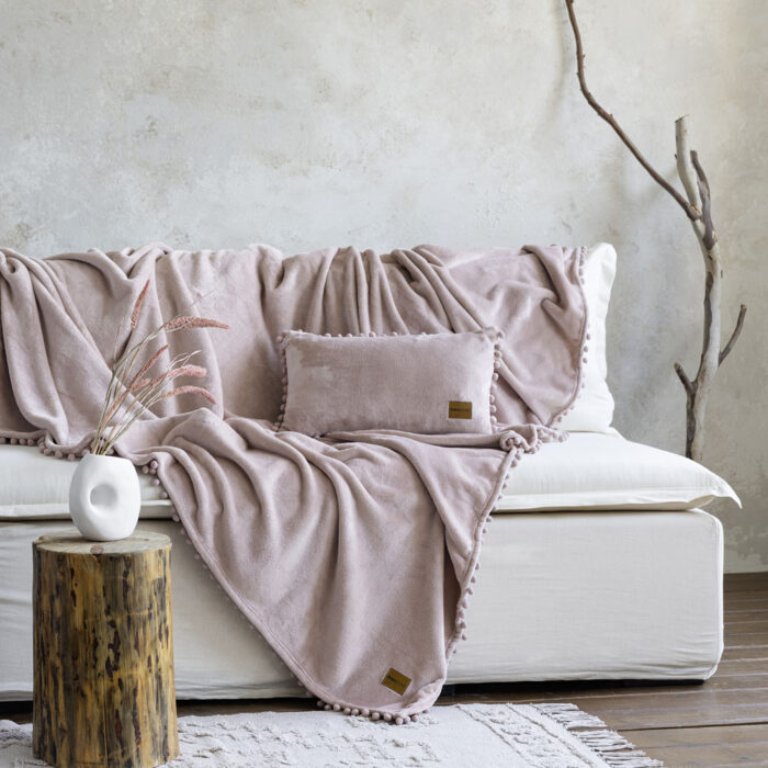 Ριχτάρι Jacquard 180x300 - Macia Nude της Nima Home 100% Polyester, Jacquard Τριθέσιος 180x300 - Image 2