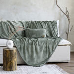 Ριχτάρι Jacquard 180x300 - Macia Sage Green της Nima Home 100% Polyester, Jacquard Τριθέσιος 180x300 - Image 3